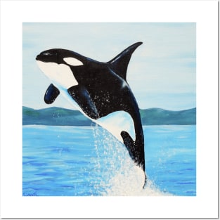 Orca Painting Posters and Art